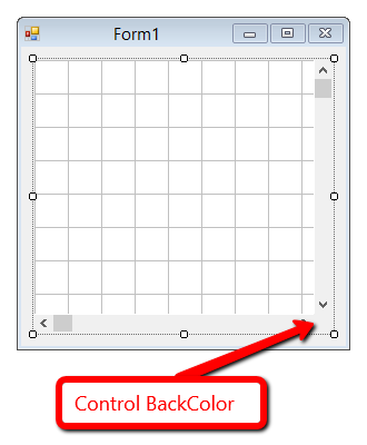GridMap BackColor
